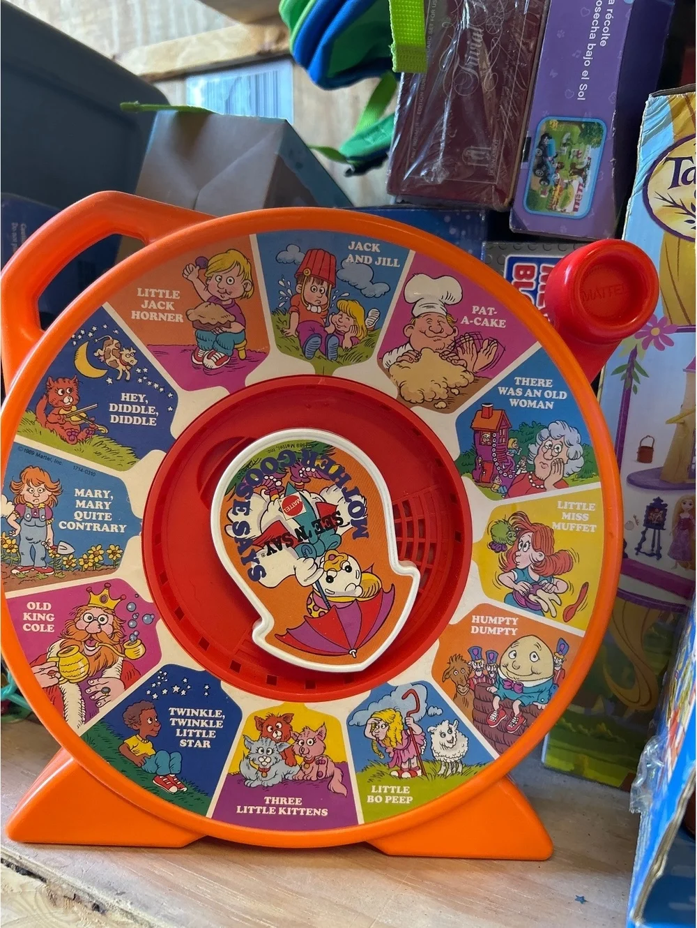 Vintage Nursery Rhyme Record Player Toy